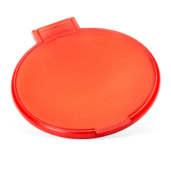 Stamina GLAZE Plastic compact mirror in red - promotional merchandise printed with your company logo