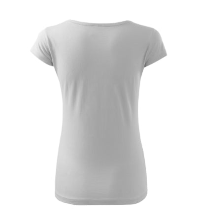 MALFINI PURE Women's T-shirt in white - promotional clothing printed with your company logo