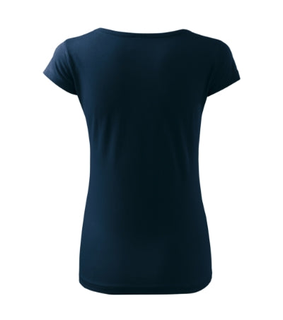 MALFINI PURE Women's T-shirt in navy blue - promotional clothing printed with your company logo
