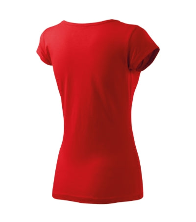 MALFINI PURE Women's T-shirt in red - promotional clothing printed with your company logo