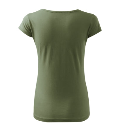MALFINI PURE Women's T-shirt in khaki - promotional clothing printed with your company logo