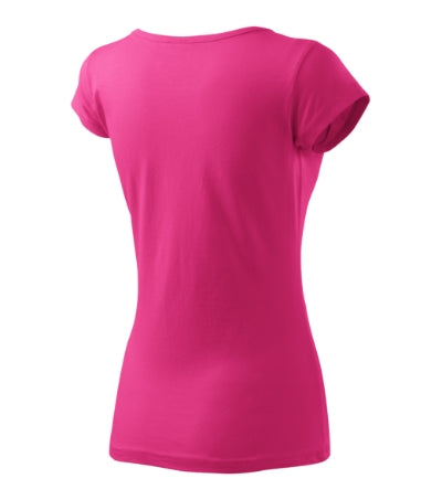 MALFINI PURE Women's T-shirt in magenta - promotional clothing printed with your company logo