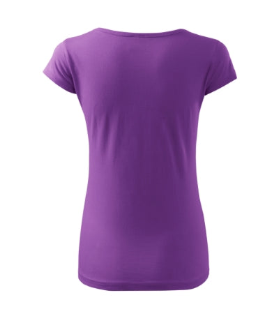 MALFINI PURE Women's T-shirt in purple - promotional clothing printed with your company logo