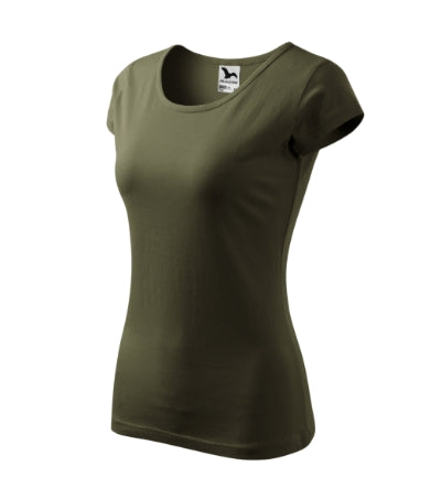 MALFINI PURE Women's T-shirt in military - promotional clothing printed with your company logo