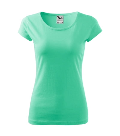 MALFINI PURE Women's T-shirt in mint - promotional clothing printed with your company logo