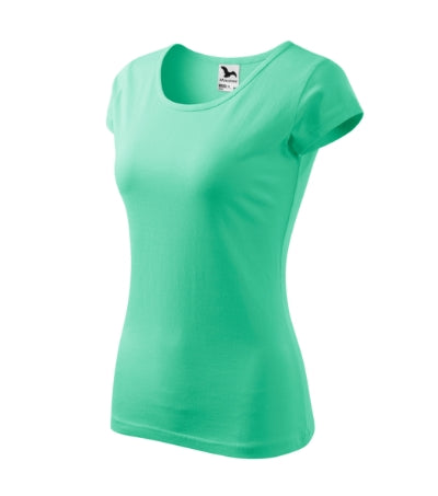 MALFINI PURE Women's T-shirt in mint - promotional clothing printed with your company logo