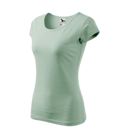 MALFINI PURE Women's T-shirt in sage - promotional clothing printed with your company logo