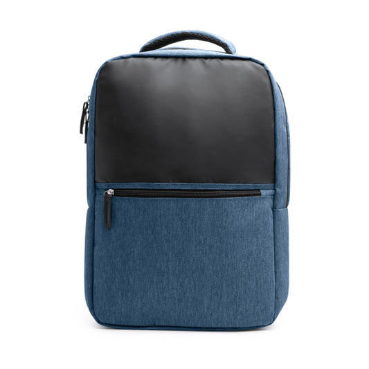 Stamina KITON RPET backpack in heather royal blue - promotional merchandise printed with your company logo