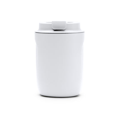 Stamina TANIK Double-walled stainless steel thermal cup in white - promotional merchandise printed with your company logo