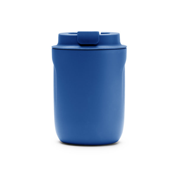 Stamina TANIK Double-walled stainless steel thermal cup in royal blue - promotional merchandise printed with your company