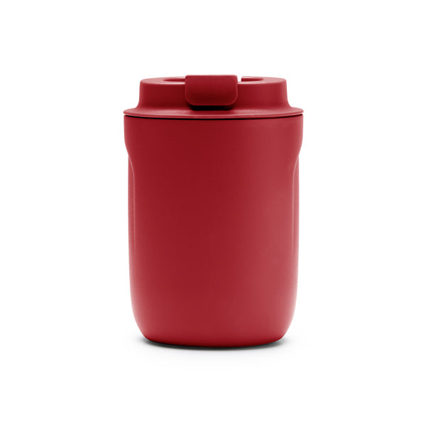 Stamina TANIK Double-walled stainless steel thermal cup in red - promotional merchandise printed with your company logo