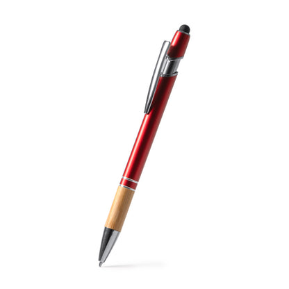 Stamina DEKEL Bamboo ball pen in white - promotional merchandise printed with your company logo