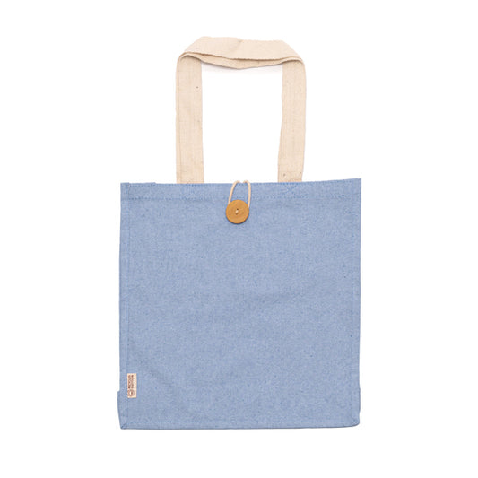 Stamina BARMER Recycled cotton tote bag in royal blue - promotional merchandise printed with your company logo