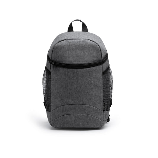 Stamina RUPER RPET cooler bag in heather black - promotional merchandise printed with your company logo
