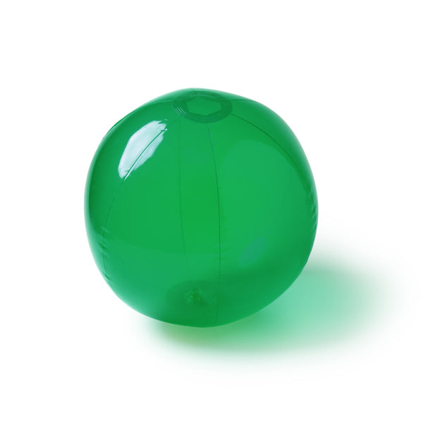 Stamina KIPAR Translucent PVC beach ball in fern green - promotional merchandise printed with your company logo