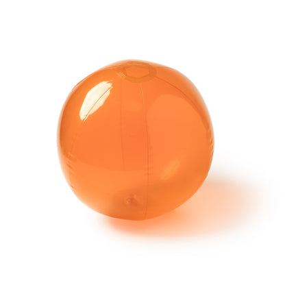 Stamina KIPAR Translucent PVC beach ball in orange - promotional merchandise printed with your company logo