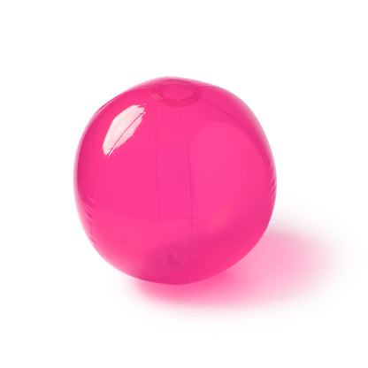 Stamina KIPAR Translucent PVC beach ball in fuchsia - promotional merchandise printed with your company logo