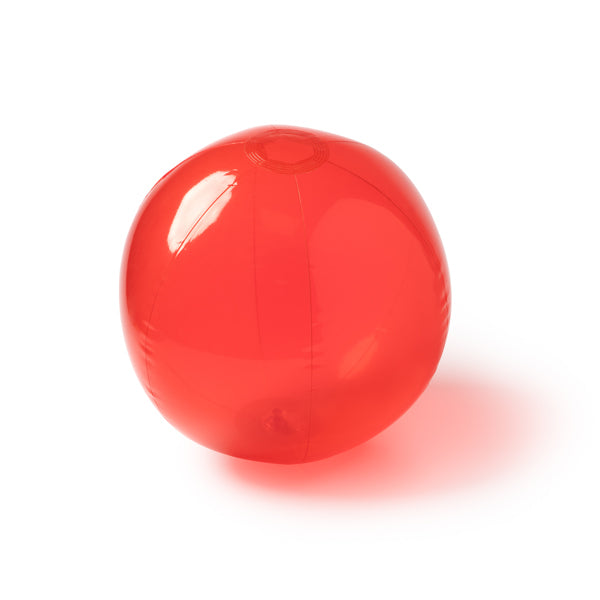 Stamina KIPAR Translucent PVC beach ball in red - promotional merchandise printed with your company logo