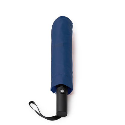 Stamina LEYKA Foldable storm umbrella in navy blue - promotional merchandise printed with your company logo
