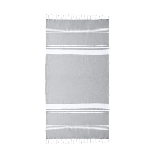 Stamina CALAIS Cotton and polyester sarong in light grey - promotional merchandise printed with your company logo