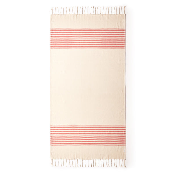 Stamina WITNEY Recycled cotton sarong in red - promotional merchandise printed with your company logo