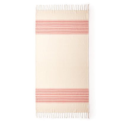 Stamina WITNEY Recycled cotton sarong in red - promotional merchandise printed with your company logo