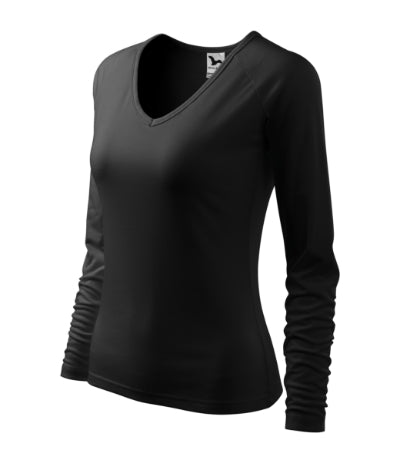 MALFINI ELEGANCE Women's T-shirt in black - promotional clothing printed with your company logo