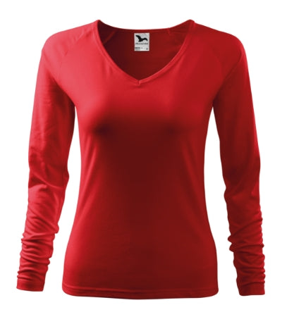 MALFINI ELEGANCE Women's T-shirt in red - promotional clothing printed with your company logo