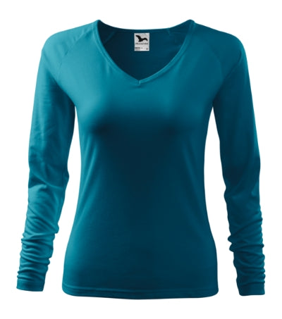 MALFINI ELEGANCE Women's T-shirt in turquoise - promotional clothing printed with your company logo