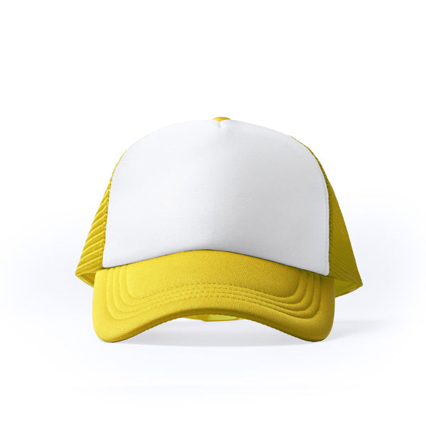 Stamina BARNY Polyester cap in yellow - promotional merchandise printed with your company logo