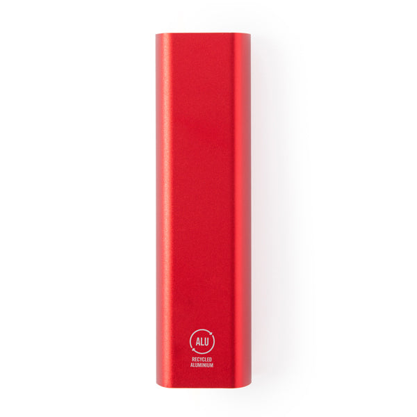 Stamina BONY Recycled aluminium power bank 600 mAh in red - promotional merchandise printed with your company logo