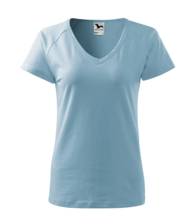 MALFINI DREAM Women's T-shirt in sky blue - promotional clothing printed with your company logo