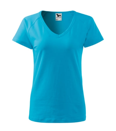 MALFINI DREAM Women's T-shirt in blue atoll - promotional clothing printed with your company logo