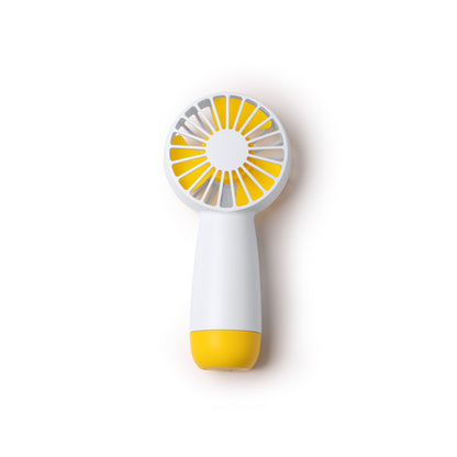 Stamina VENTUK ABS hand fan in yellow - promotional merchandise printed with your company logo