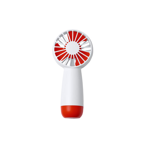Stamina VENTUK ABS hand fan in red - promotional merchandise printed with your company logo