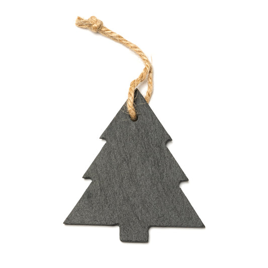 Stamina RUDOLF Slate christmas decoration in tree - promotional merchandise printed with your company logo