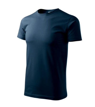 MALFINI BASIC Men's T-shirt in navy blue - promotional clothing printed with your company logo