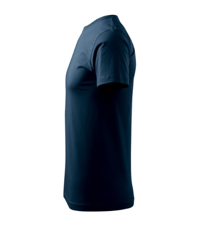 MALFINI BASIC Men's T-shirt in navy blue - promotional clothing printed with your company logo