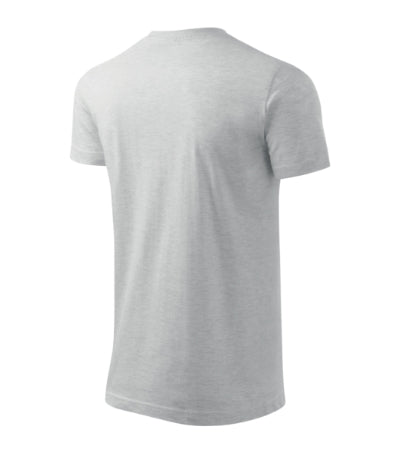 MALFINI BASIC Men's T-shirt in ash melange - promotional clothing printed with your company logo