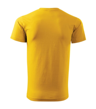 MALFINI BASIC Men's T-shirt in yellow - promotional clothing printed with your company logo