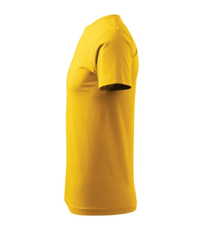 MALFINI BASIC Men's T-shirt in yellow - promotional clothing printed with your company logo