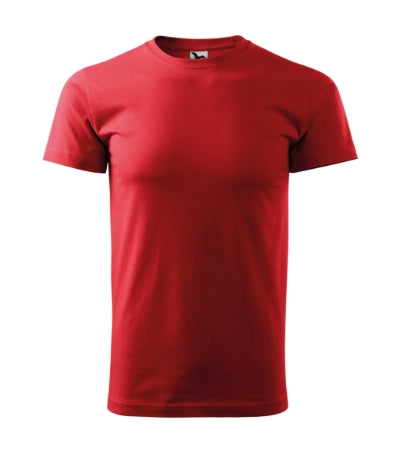 MALFINI BASIC Men's T-shirt in red - promotional clothing printed with your company logo