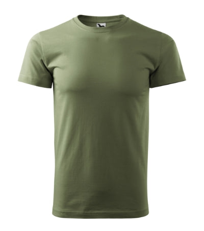 MALFINI BASIC Men's T-shirt in khaki - promotional clothing printed with your company logo