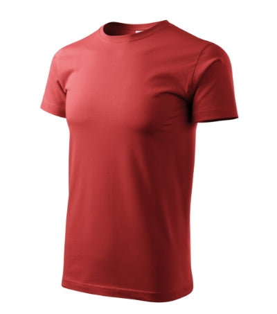MALFINI BASIC Men's T-shirt in burgundy - promotional clothing printed with your company logo