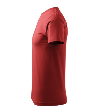 MALFINI BASIC Men's T-shirt in burgundy - promotional clothing printed with your company logo