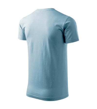 MALFINI BASIC Men's T-shirt in sky blue - promotional clothing printed with your company logo
