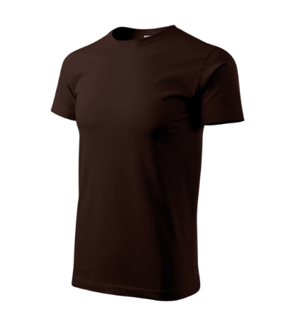 MALFINI BASIC Men's T-shirt in coffee - promotional clothing printed with your company logo