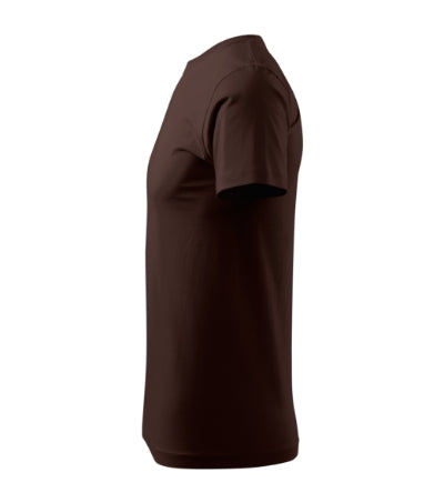 MALFINI BASIC Men's T-shirt in coffee - promotional clothing printed with your company logo