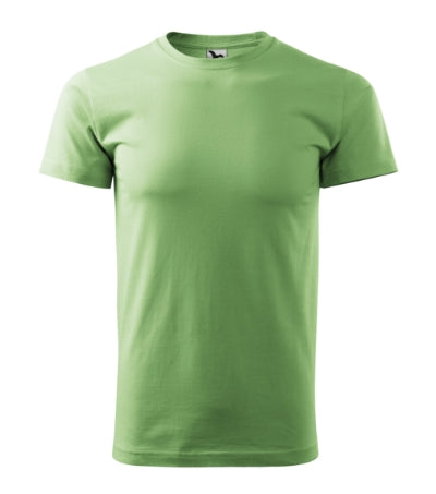 MALFINI BASIC Men's T-shirt in grass green - promotional clothing printed with your company logo
