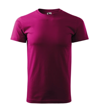 MALFINI BASIC Men's T-shirt in fuchsia red - promotional clothing printed with your company logo